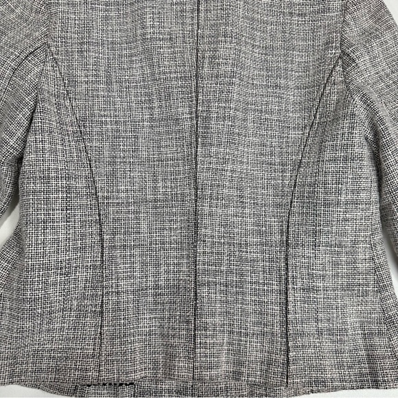 Sigrid Olsen Tweed Polka Dot Bows V Neck Blazer Suit Jacket Womens Size 10 - Picture 7 of 12